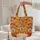 Golden Retriever Dogs Fall Leaves Your Name - Autumn Everyday Carry Gift Quilted Tote Bag - 5