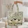 Adorable Layered Wool Sheep Quilt Stitching Organic Swirls - Everyday Carry Gift Quilted Tote Bag - 5
