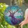 Stag Golden Antlers Dreamcatcher Ocean - Home Decor Gift Wildlife Lover Stained Glass Suncatcher - 2
