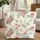 Personalized Dusty Rose Blue Floral Medallion Vintage Botanical Blooms - Everyday Carry Gift Quilted Tote Bag - 1