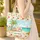 Personalized Vintage Travel Trailer Beach Scene - Travel Essentials Gift for Travelers Quilted Tote Bag - 4