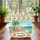 Personalized Vintage Travel Trailer Beach Scene - Travel Essentials Gift for Travelers Quilted Tote Bag - 3