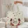 Ornate Butterflies Roses Vines Circular Frame Everyday Carry Gift Quilted Tote Bag - 5