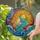 Flowing Turquoise Hair Woman Sun Ocean Waves Celestial - Celestial Home Decor Gift Stained Glass Suncatcher - 2