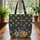 Sunflowers Cowboy Boots Floral Wreath Everyday Carry Gift Quilted Tote Bag - 3