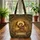 Dragon Golden Wings Forest Leaves Name Scroll - Fantasy Adventure Gift Quilted Tote Bag - 3