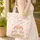 Storybook Mushroom Houses Pinecone Fern Floral Personalized Everyday Carry Gift Quilted Tote Bag - 4