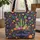 Personalized Desert Cactus Flora Bougainvillea Wreath - Everyday Carry Gift Quilted Tote Bag - 1
