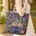 Personalized Desert Cactus Flora Bougainvillea Wreath - Everyday Carry Gift Quilted Tote Bag - 4