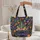 Personalized Desert Cactus Flora Bougainvillea Wreath - Everyday Carry Gift Quilted Tote Bag - 5