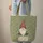 Gnome Cranberry Hat Organic Leaves Swirls Leaf Garland - Everyday Carry Travel Gift Quilted Tote Bag - 6