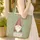 Gnome Cranberry Hat Organic Leaves Swirls Leaf Garland - Everyday Carry Travel Gift Quilted Tote Bag - 4