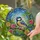 Tiffany Glass Great Tit Bird Floral - Wildlife Nature Home Decor Gift Stained Glass Suncatcher - 2