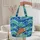 Flowing Ocean Waves Sea Turtle Mosaic Sea Glass Personalized - Travel Essentials Ocean Lover Gift Quilted Tote Bag - 5