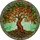 Gnarled Tree of Life Leaves Roots - Home Decor Gift Stained Glass Suncatcher - 5