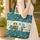 Vintage Camper Van Pine Trees Wildflowers Campfire Stars - Travel Essentials Everyday Carry Quilted Tote Bag - 4