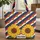 Star Cartouche Sunflowers Stripes Stars Western - Everyday Carry Gift Quilted Tote Bag - 1