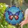 American Flag Butterfly Golden Body Rainbow Gem Border - Patriotic Home Decor Gift Stained Glass Suncatcher - 2