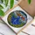 Tiffany Glass Translucent Woman Sunflower Field Rolling Hills - Home Decor Gift Stained Glass Suncatcher - 3