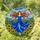 Tiffany Glass Translucent Woman Sunflower Field Rolling Hills - Home Decor Gift Stained Glass Suncatcher - 1