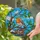 Robin Bird Nest with Eggs Tree Branch Sky Clouds - Wildlife Lover Home Decor Gift Stained Glass Suncatcher - 2