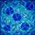 Stained Glass Blue Flowers Layered Petals Intricate Vines Leaves - Home Decor Gift Stained Glass Suncatcher - 5