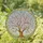 Translucent Tiffany Glass Apple Blossom Tree Pink White Flowers Mosaic Sky Home Decor Gift Stained Glass Suncatcher - 1