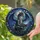 Dark Scaled Dragon Glowing Book Enchanted Forest - Home Decor Gift Stained Glass Suncatcher - 2