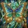 Ornate Tiffany Style Butterfly Stained Glass Mosaic - Wildlife Lover Home Decor Gift Stained Glass Suncatcher - 5