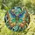 Ornate Tiffany Style Butterfly Stained Glass Mosaic - Wildlife Lover Home Decor Gift Stained Glass Suncatcher - 1