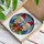 Santa Hat Gnomes Holly Winter Forest - Christmas Home Decor Gift Stained Glass Suncatcher - 3