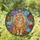 Orange Tabby Cat Stained Glass Flowers - Home Decor Gift for Cat Lover Stained Glass Suncatcher - 1