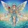 Angelic Fairy Platinum Blonde Hair Iridescent Rainbow Wings Red Rose Tiffany Glass Mosaic - Home Decor Gift Stained Glass Suncatcher - 5
