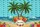Tropical Palm Trees Hibiscus Beach Personalized Name - Travel Essentials for Beach Lovers Quilted Tote Bag - 7