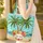 Tropical Palm Trees Hibiscus Beach Personalized Name - Travel Essentials for Beach Lovers Quilted Tote Bag - 4