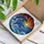 Dolphins Leaping Ocean Wave Sea Foam Birds Sunset Sky - Wildlife Ocean Home Decor Gift Stained Glass Suncatcher - 3