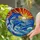 Dolphins Leaping Ocean Wave Sea Foam Birds Sunset Sky - Wildlife Ocean Home Decor Gift Stained Glass Suncatcher - 2