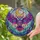 Majestic Owl Wide Wings Dreamcatcher Beaded Feathers Cosmic Cloud - Home Decor Gift for Owl Lover Stained Glass Suncatcher - 2