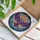 Majestic Owl Wide Wings Dreamcatcher Beaded Feathers Cosmic Cloud - Home Decor Gift for Owl Lover Stained Glass Suncatcher - 3