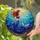 Mermaid Bubbles Coral Reef Ocean - Home Decor Gift for Mermaid Lover Stained Glass Suncatcher - 2