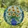 Daisy Flower Bouquet Geometric Vase Mosaic Swirls Leaves - Home Decor Gift Stained Glass Suncatcher - 1