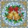 Ornate Golden Christmas Bells Candy Cane Holly - Holiday Home Decor Stained Glass Suncatcher - 5