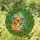 Ginger Tabby Kitten Gazing Butterfly Orange Flowers Celtic Knot Home Decor Cat Lover Gift Stained Glass Suncatcher - 1