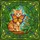 Ginger Tabby Kitten Gazing Butterfly Orange Flowers Celtic Knot Home Decor Cat Lover Gift Stained Glass Suncatcher - 5