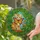 Ginger Tabby Kitten Gazing Butterfly Orange Flowers Celtic Knot Home Decor Cat Lover Gift Stained Glass Suncatcher - 2