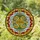 Floral Acanthus Scroll Foliage Berries Circular Border Mosaic - Home Decor Window Decor Gift Stained Glass Suncatcher - 1