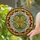 Floral Acanthus Scroll Foliage Berries Circular Border Mosaic - Home Decor Window Decor Gift Stained Glass Suncatcher - 2