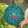 Three Birds Branches Red Berries Green Leaves Blue Sky Home Decor Gift Stained Glass Suncatcher - 2