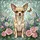 Chihuahua Dog Stained Glass Floral Butterfly Mosaic - Dog Lover Home Decor Gift Stained Glass Suncatcher - 5
