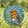 European Robin Necktie Winter Foliage Mosaic - Home Decor Gift for Bird Lover Stained Glass Suncatcher - 1